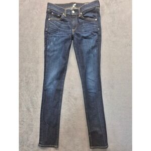 Rag & Bone Kensington Womens 27 Dark Indigo Skinny Jeans Designer Denim USA